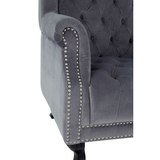 Trento Tall Upholstered Velvet Porter Chair In Grey_5